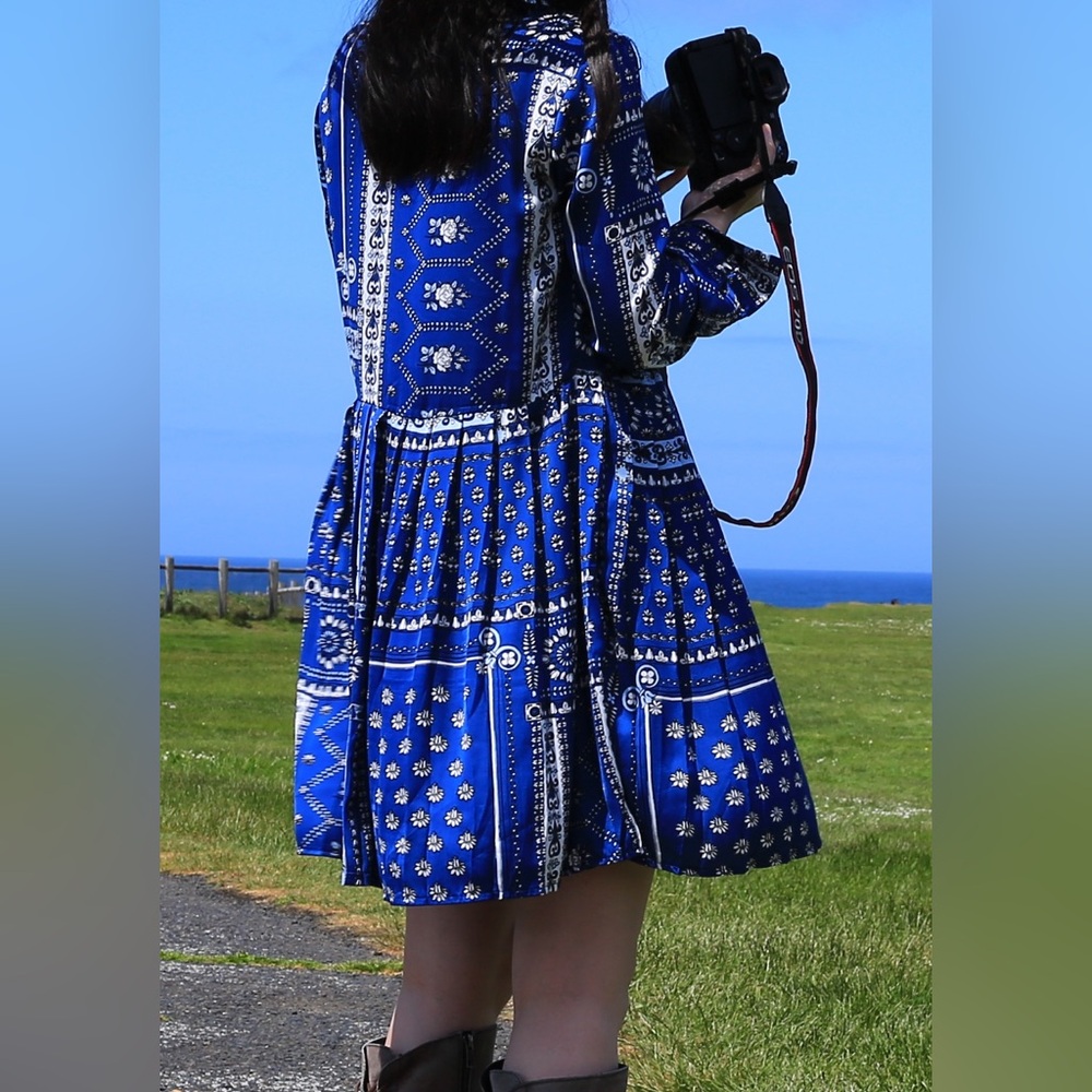 Zara print dress xs